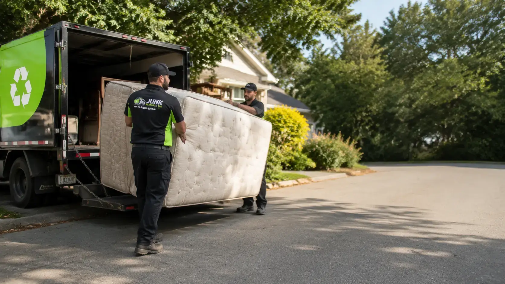 Mattress pickup services for a home cleanout across the national service area