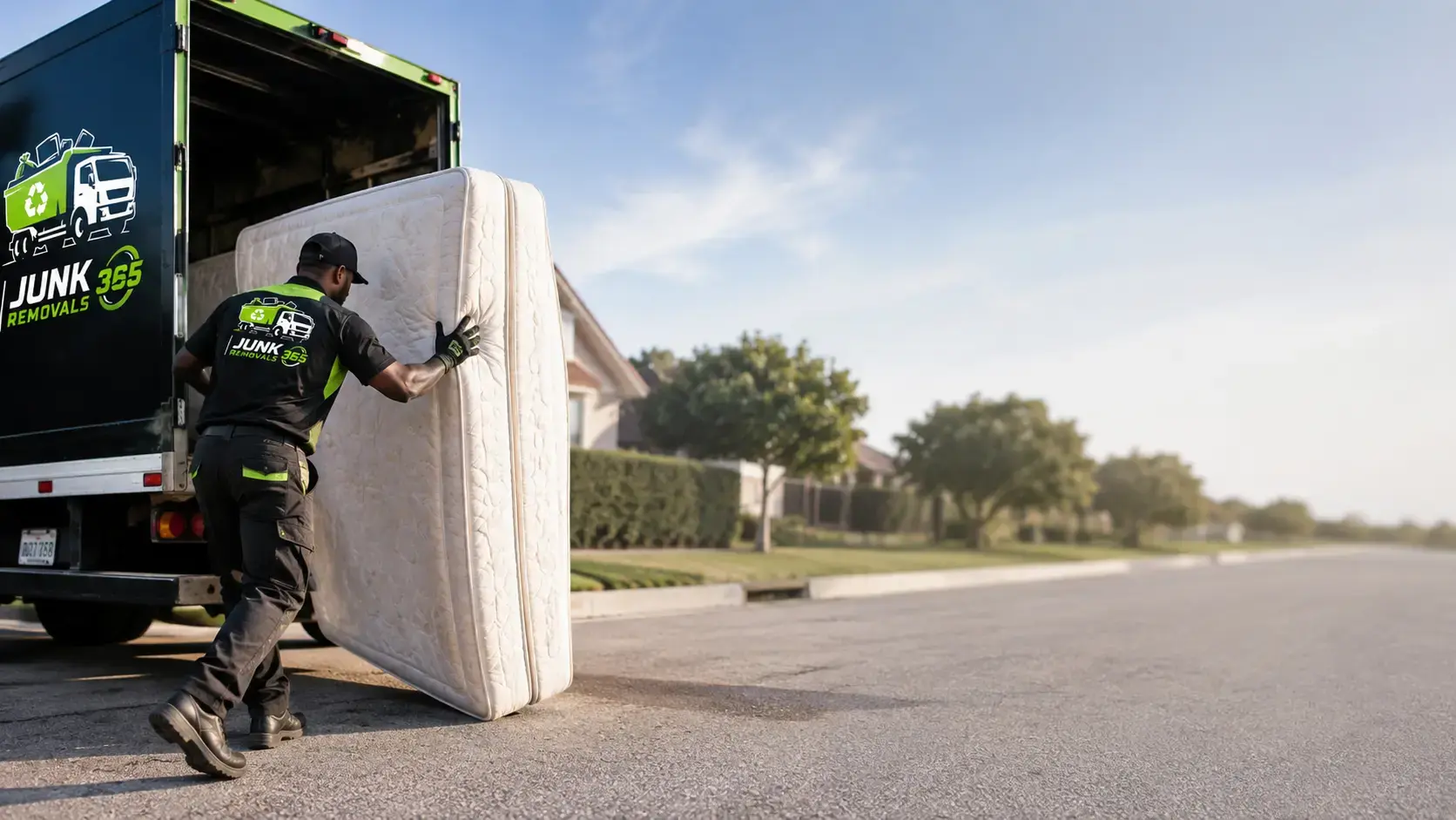 Mattress removal preparation for home disposal in the United States