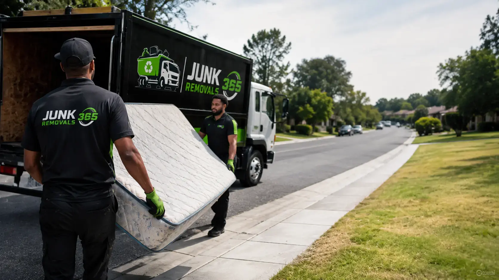 Same day mattress pickup service for a home cleanout in the United States