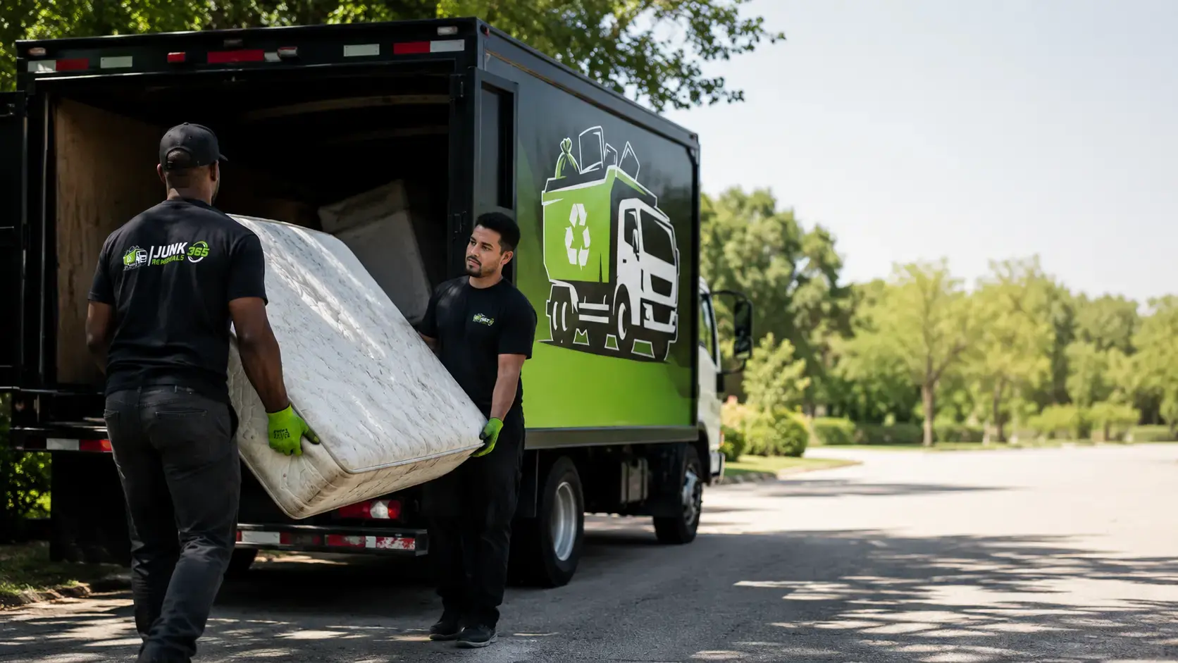Mattress removal pickup during a National home cleanout